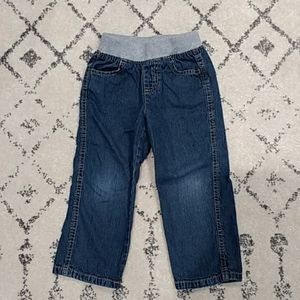 Jumping Beans Boys Pull-on Dark Wash Jeans, 3T